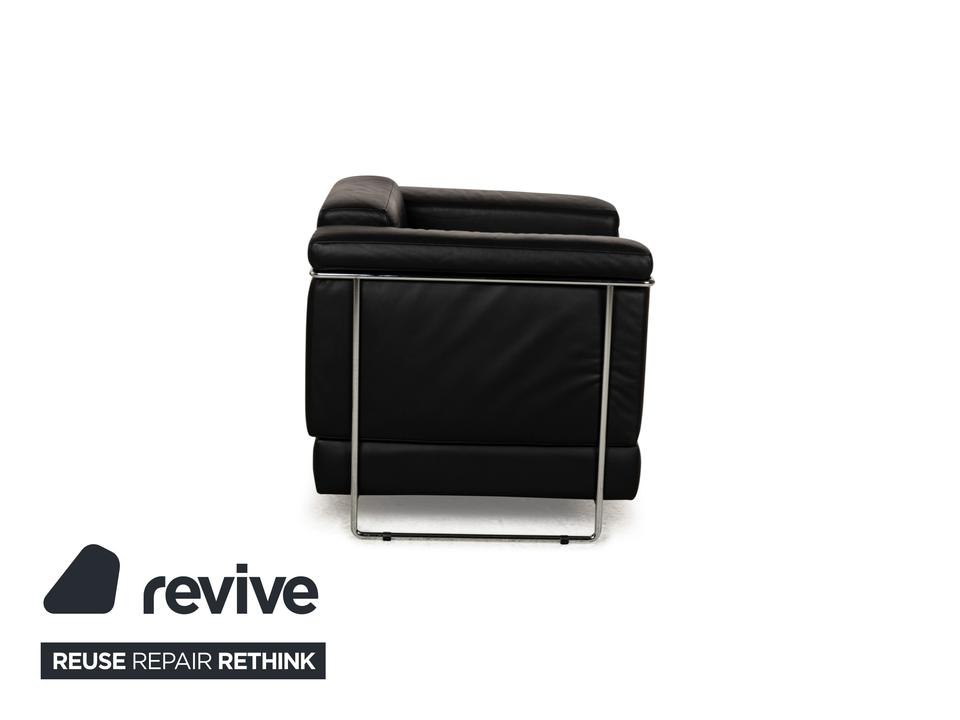 Züco Carat Leder Sessel Schwarz – Bild 10