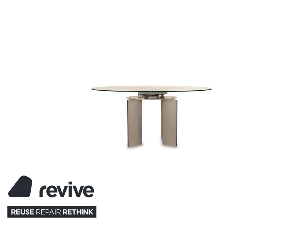 Ronald Schmitt K / G 750 / E Glas Esstisch Silber Ausziehfunktion – Bild 12