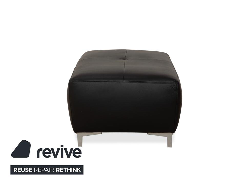 Ewald Schillig Mega Leder Hocker Schwarz – Bild 8