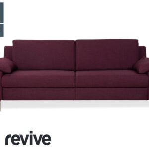 Ewald Schillig Flex Plus Stoff Dreisitzer Lila Aubergine Rot