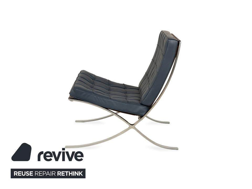Knoll International Barcelona Chair Sessel Blau Petrol Bauhaus ✨ – Bild 12