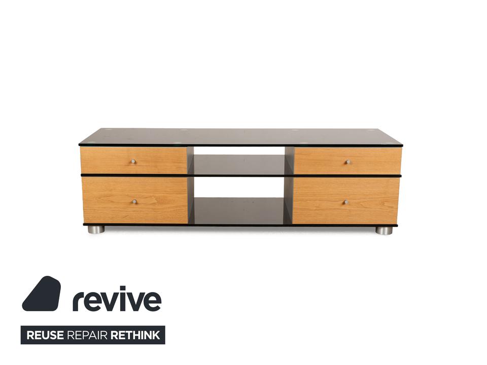 Spectral CL 1552 Glas Holz Metall Sideboard Schwarz Braun Grau – Bild 19