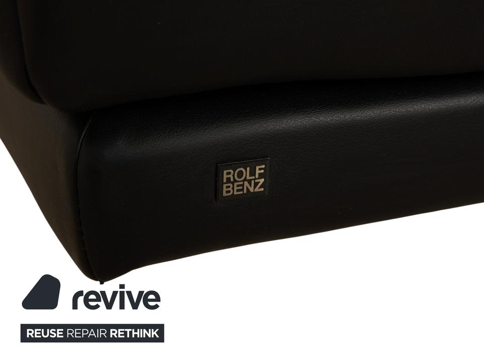 Rolf Benz 6600 Leder Zweisitzer Schwarz Sofa Couch – Bild 11