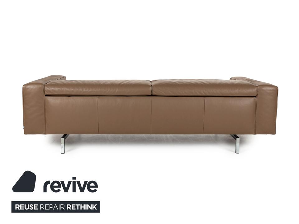 Jori Shiva Leder Viersitzer Braun manuelle Funktion Sofa Couch – Bild 9