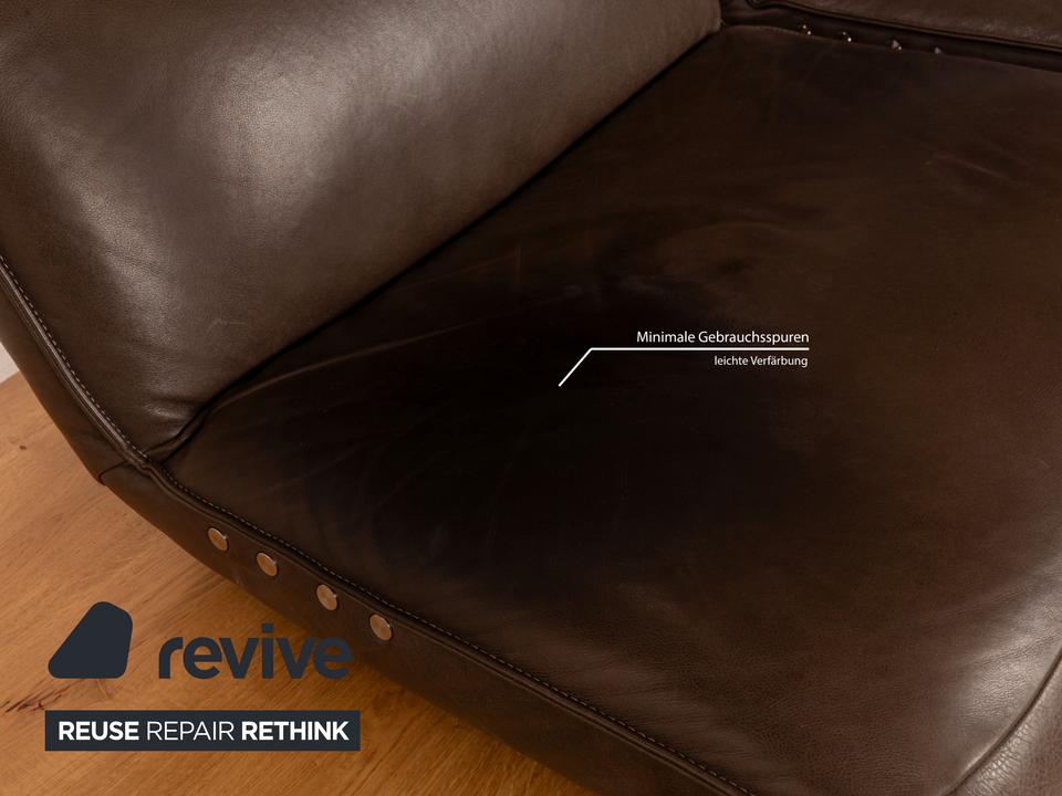 Koinor Free Motion Etino 2 Leder Zweisitzer Braun manuelle – Bild 10