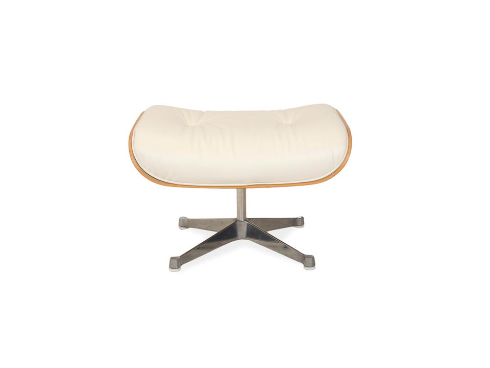 Vitra Eames Lounge Chair Leder Holz Sessel Creme Weiß Braun – Bild 18