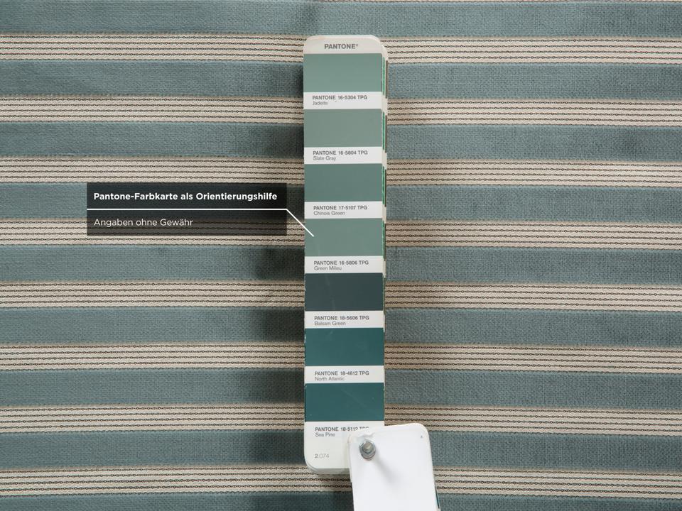 Ligne Roset Multy Zweisitzer Stoff Grün Silber gestreift ✨ – Bild 12