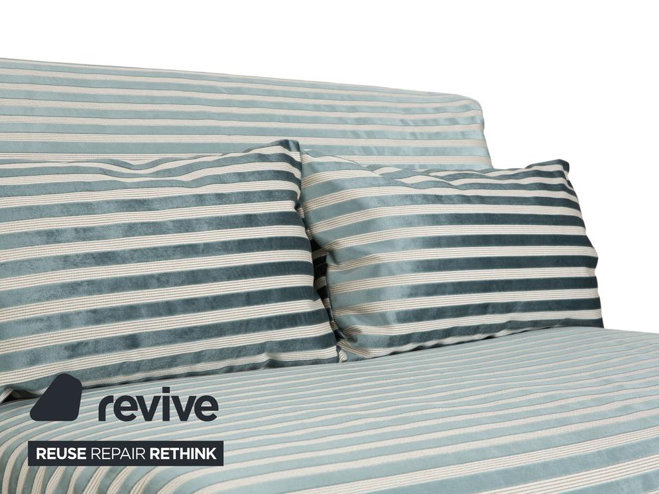 Ligne Roset Multy Zweisitzer Stoff Grün Silber gestreift ✨ – Bild 9