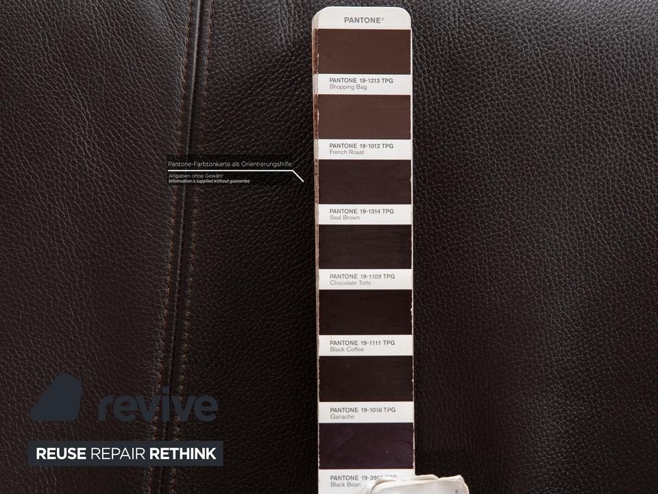 Rolf Benz Vida Leder Zweisitzer Braun Dunkelbraun Sofa Couch ✨ – Bild 5