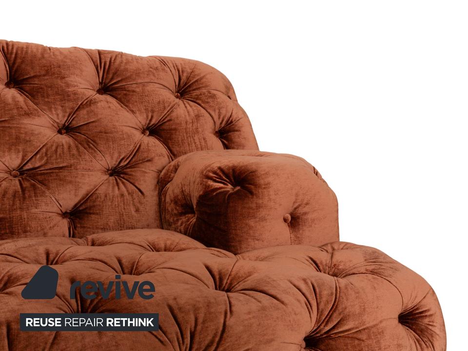 Bretz Cocoa Island Stoff Samt Knopfheftung Zweisitzer Braun – Bild 5