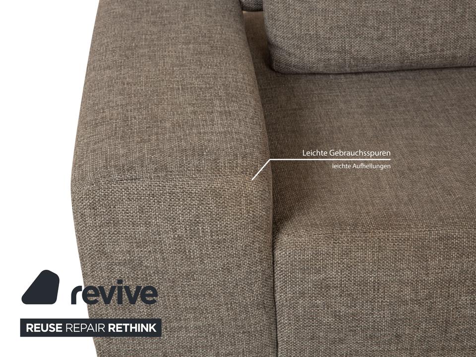 Ewald Schillig Topas Stoff Ecksofa Grau Recamiere Rechts Sofa – Bild 4