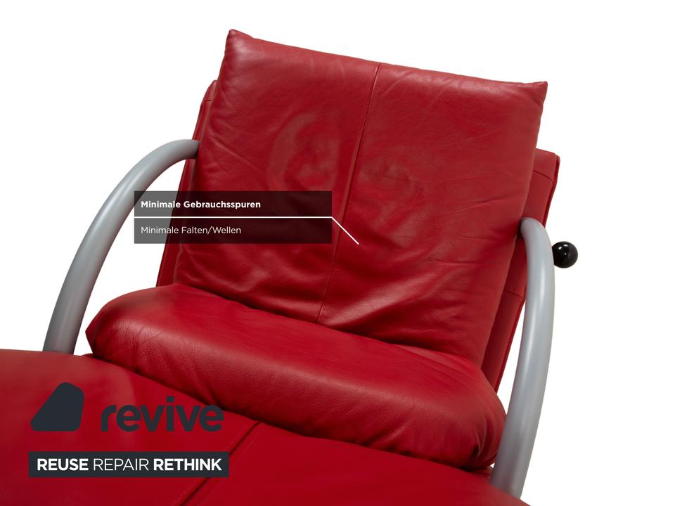 Rolf Benz BMP 418 Leder Sessel Rot – Bild 8