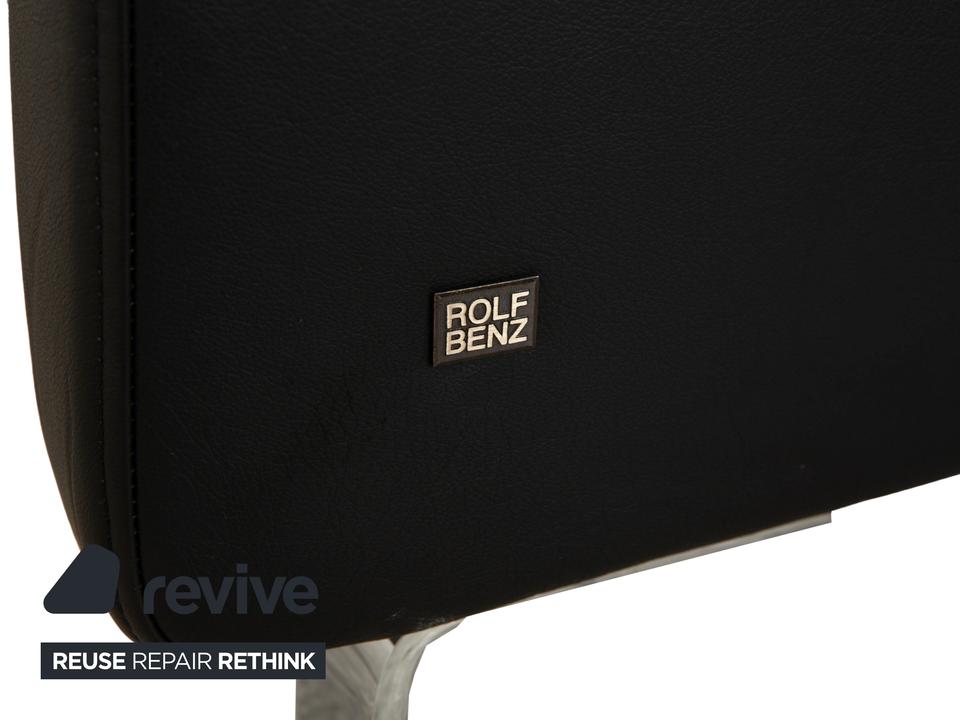 Rolf Benz 325 Leder Dreisitzer Schwarz Sofa Couch – Bild 8