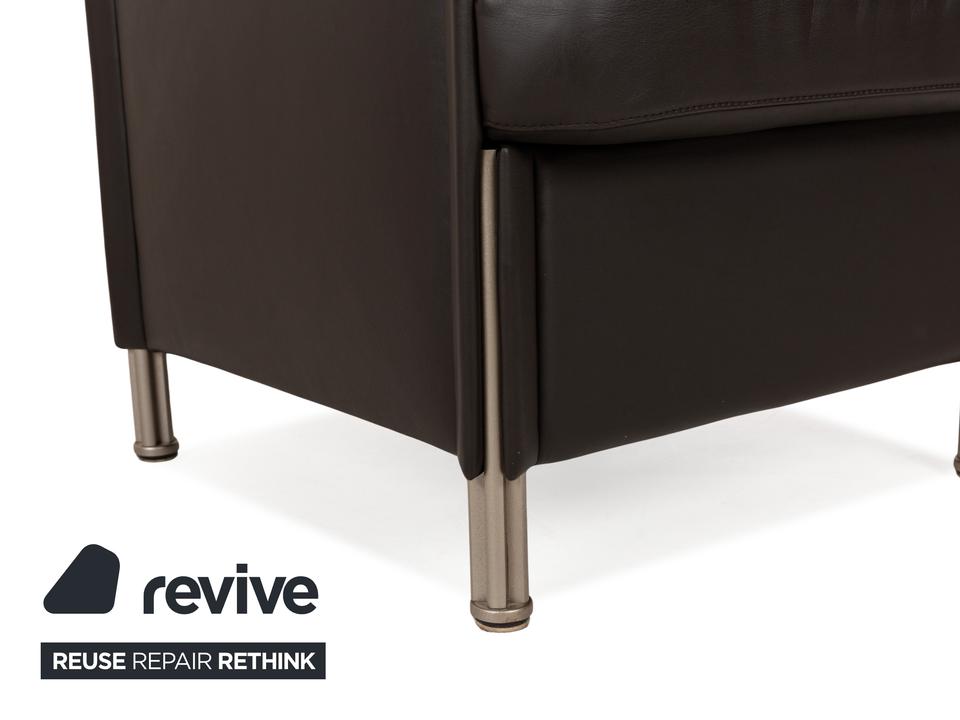 Cor Logo Leder Sessel Braun – Bild 3