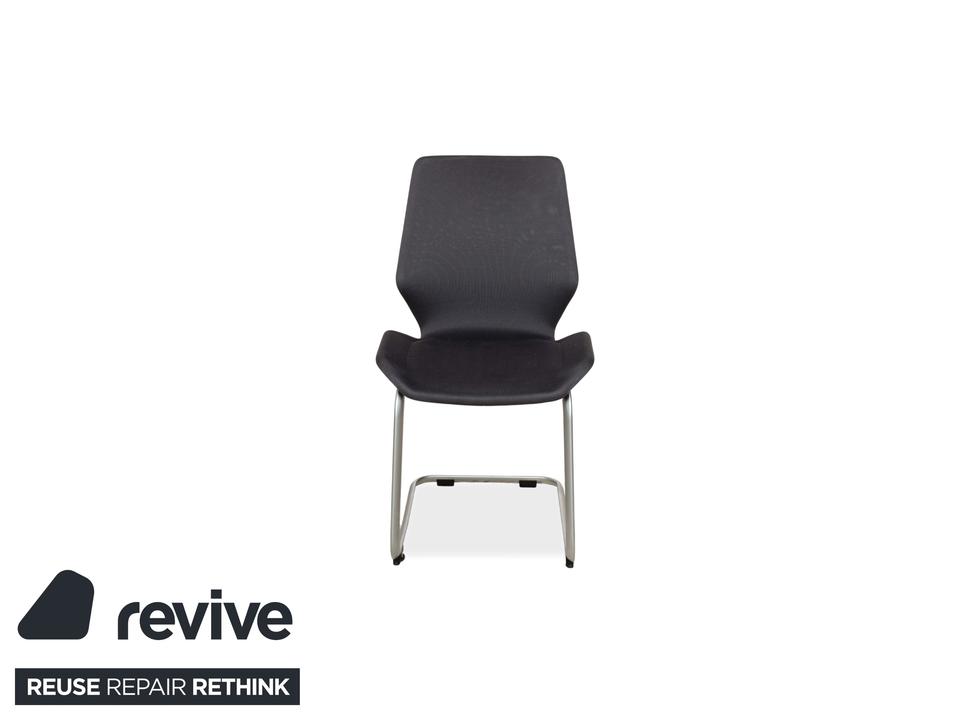 6er Garnitur Rolf Benz 610 Stoff Stuhl Grau – Bild 12