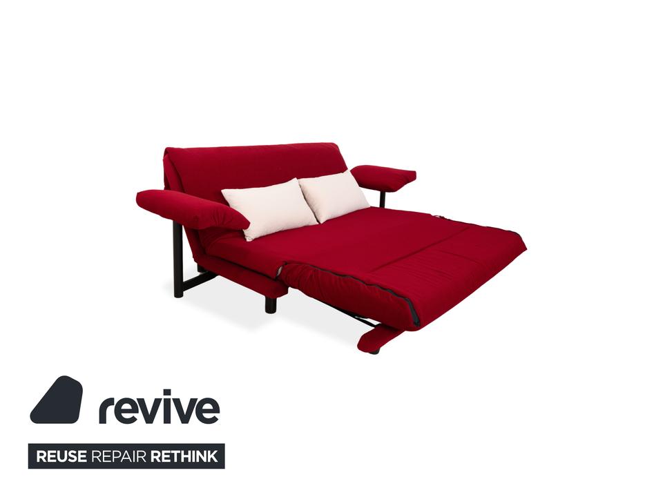 Ligne Roset Multy Dreisitzer Stoff Rot Beige Gestell Schwarz ✨ – Bild 3