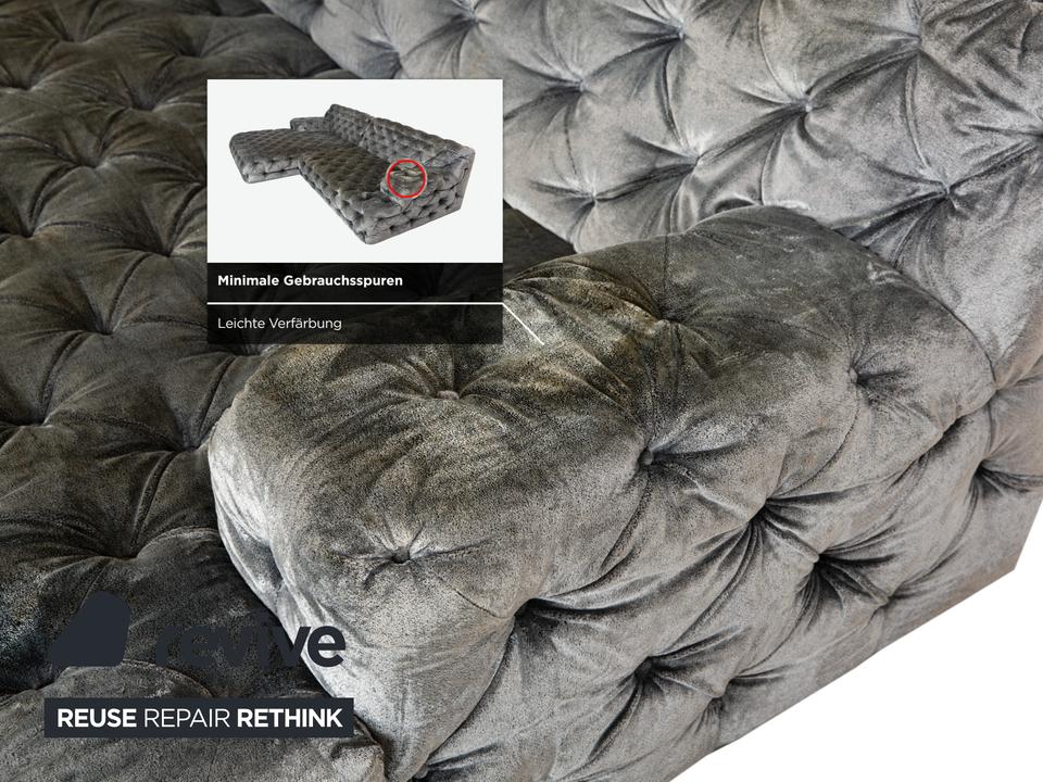 Bretz Cocoa Island Stoff Ecksofa Grau Sofa Couch Relaxsofa – Bild 7