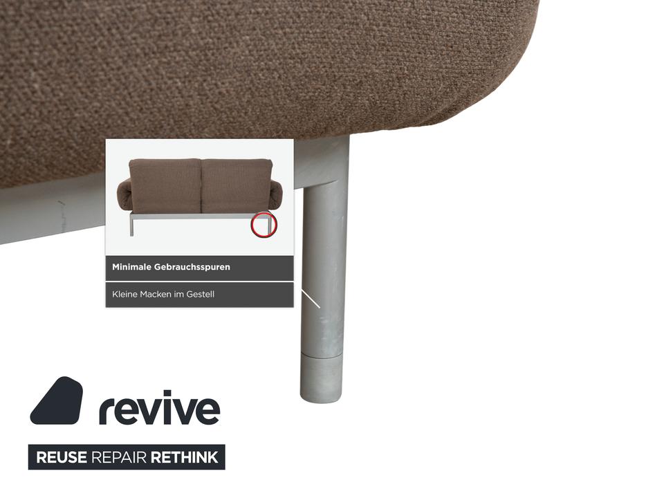 Rolf Benz Plura Stoff Zweisitzer Grau manuelle Funktion Sofa – Bild 11