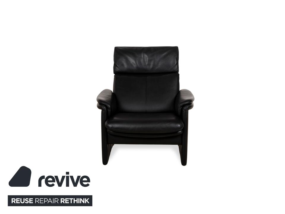 Erpo Chalet Leder Sessel Schwarz – Bild 14