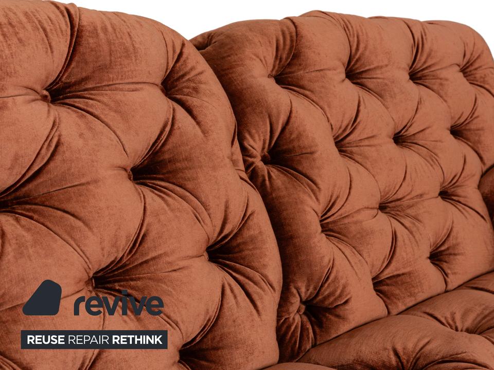 Bretz Cocoa Island Stoff Samt Knopfheftung Zweisitzer Braun – Bild 4