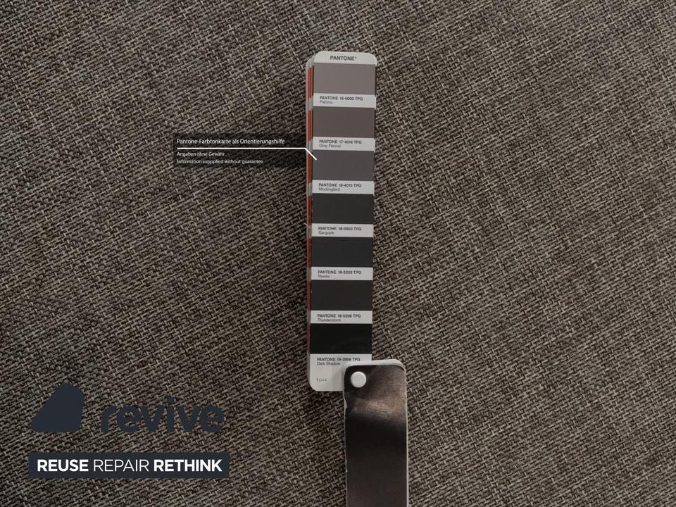 Ewald Schillig Topas Stoff Ecksofa Grau Recamiere Rechts Sofa – Bild 6