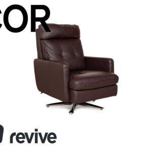 Cor Conseta Leder Sessel Braun Drehfunktion