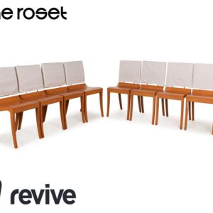 8er Garnitur Ligne Roset Finn Holz Stuhl Braun