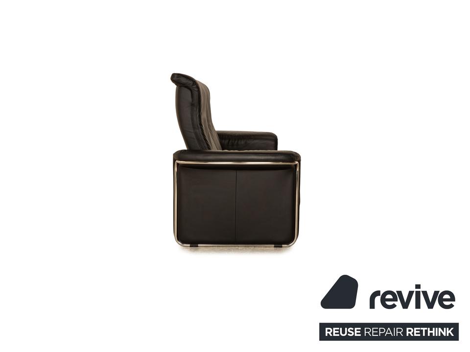 Stressless Soul Leder Dreisitzer Schwarz Sofa Couch manuelle – Bild 9