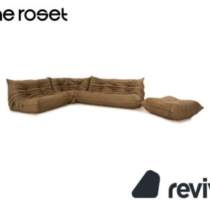 ligne roset Togo Ecksofa Stoff Sofa Garnitur Olivgrün Khaki ✨