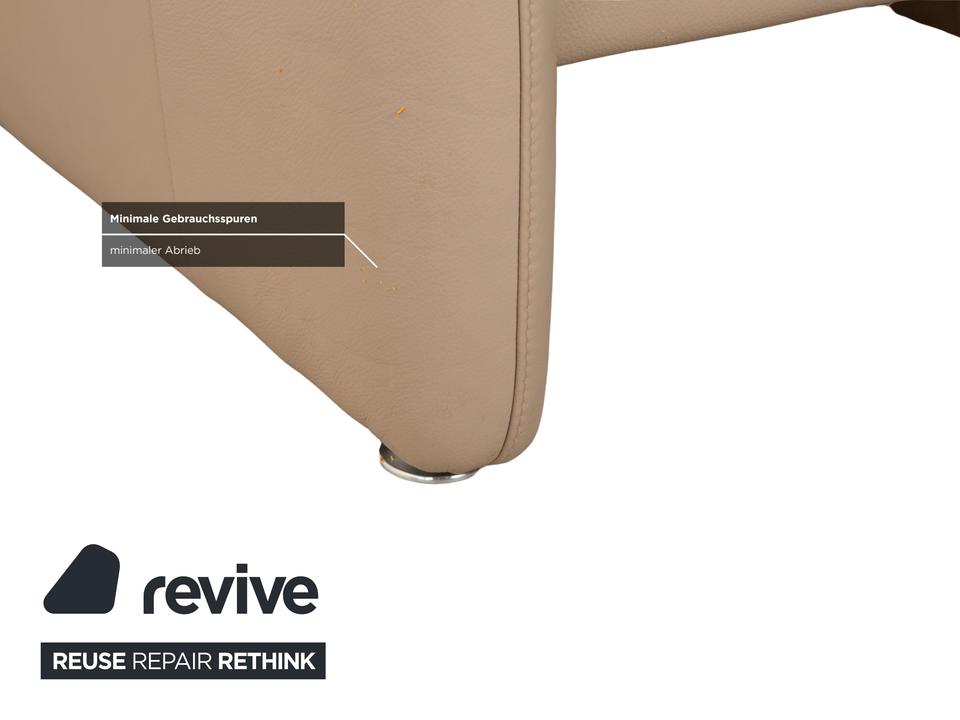 Willi Schillig Ergoline Leder Sessel Creme Beige manuelle – Bild 11