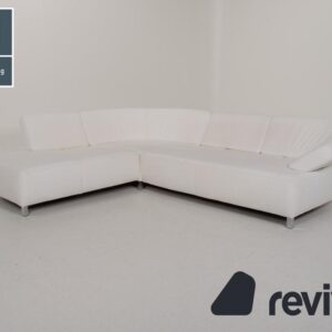 Ewald Schillig Butterfly Leder Sofa Weiß Ecksofa #14897 ✨
