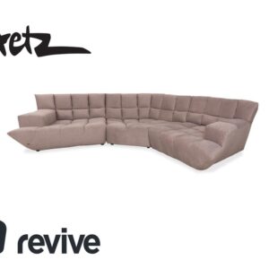 Bretz Cloud 7 Stoff Grau Beige Ecksofa Neubezug ✨