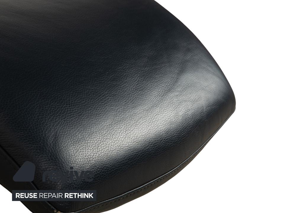 Ewald Schillig Silence Leder Liege Blau Grau – Bild 3