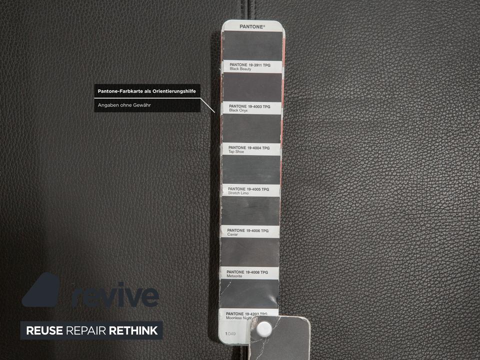 4er Garnitur KFF Leder Stuhl Freischwinger Schwarz – Bild 6