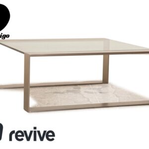 Orsenigo Ring Glas Couchtisch Silber