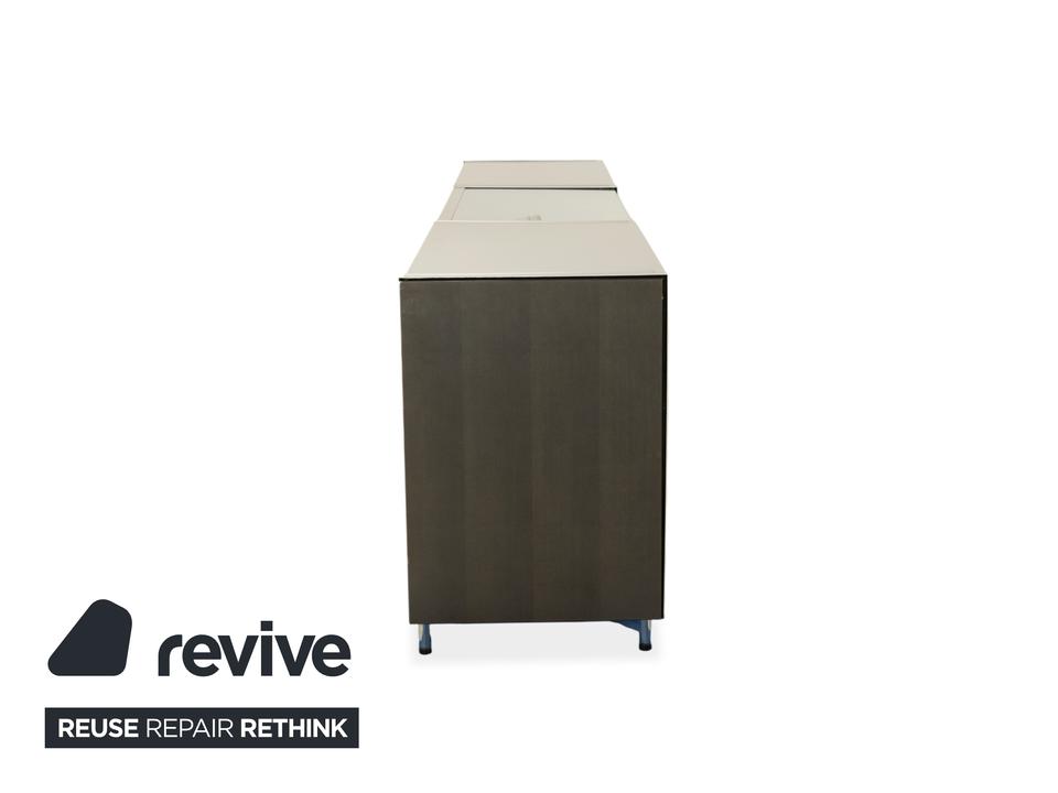 Team by Wellis Metall Sideboard Grau Glas – Bild 11