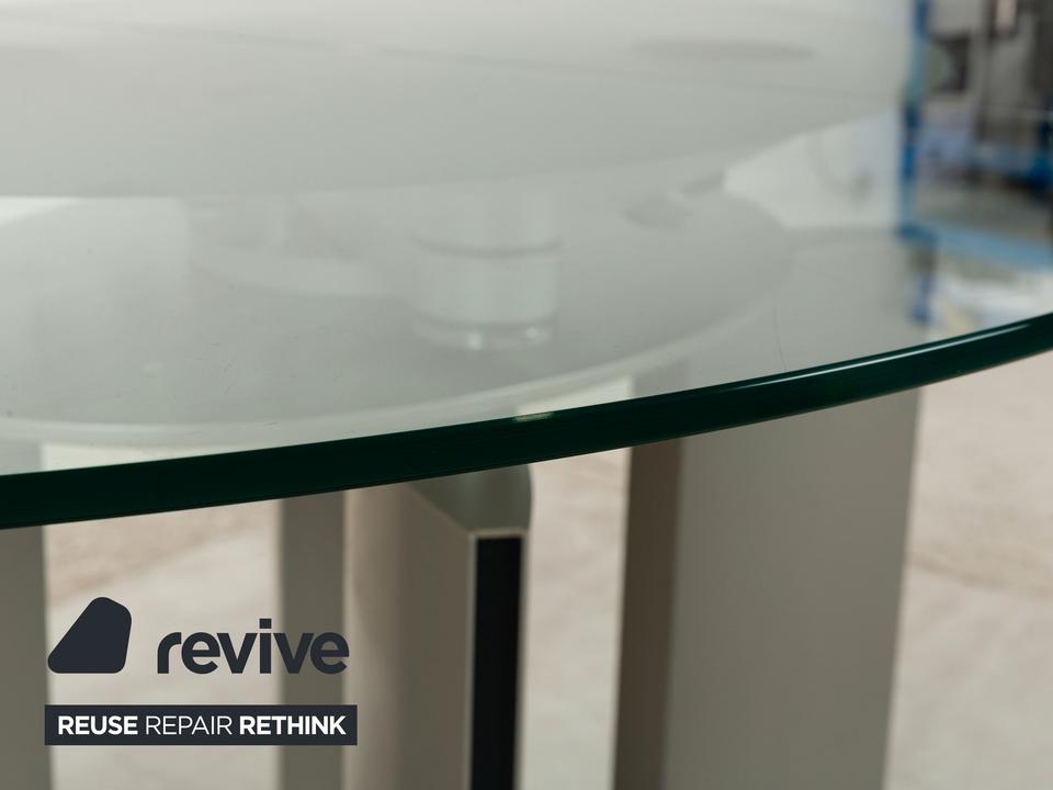 Ronald Schmitt K / G 750 / E Glas Esstisch Silber Ausziehfunktion – Bild 5