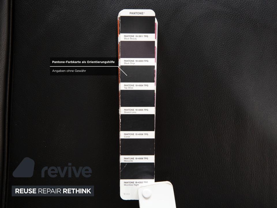 Willi Schillig Leder Zweisitzer Schwarz Sofa Couch – Bild 7