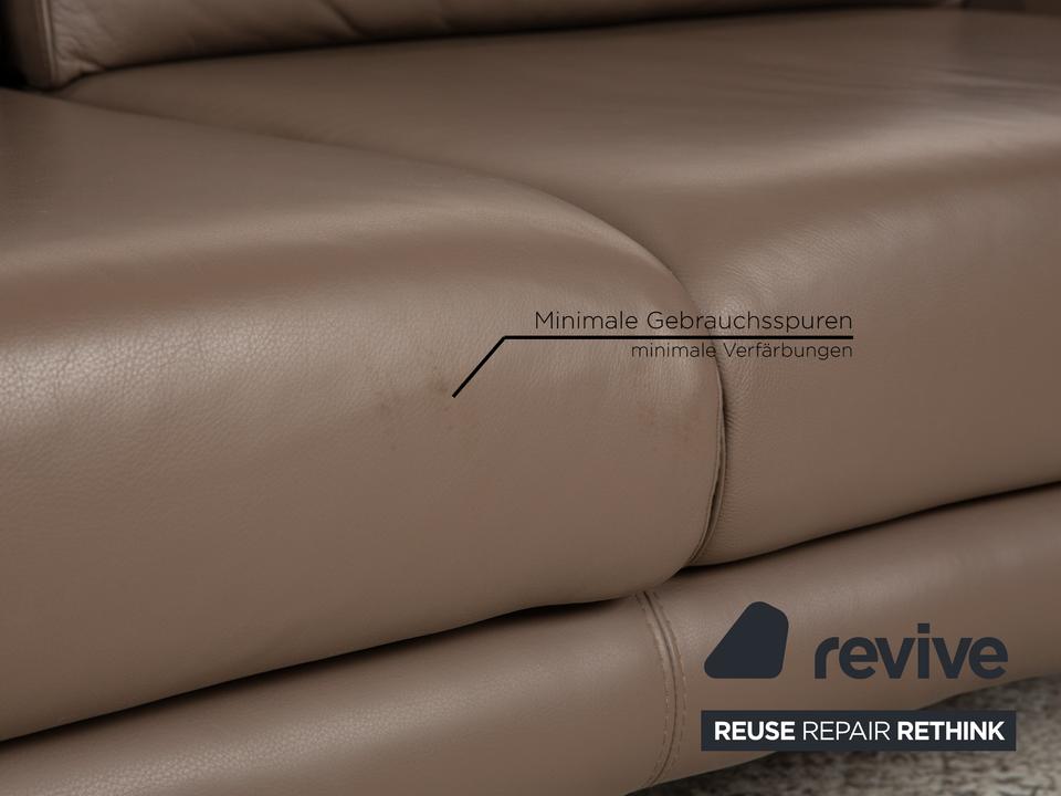 BoConcept Fargo Leder Zweisitzer Braun Sofa Couch – Bild 7