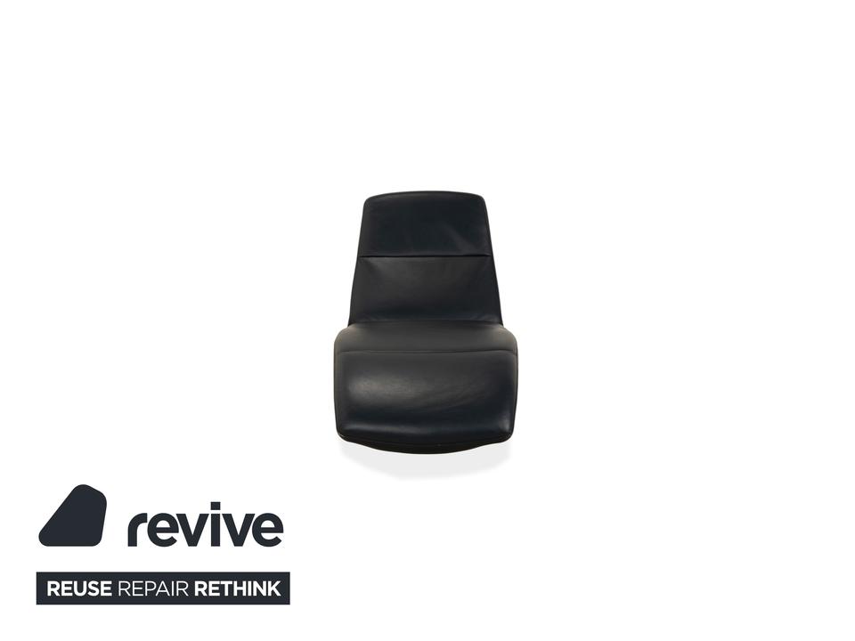 Ewald Schillig Silence Leder Liege Blau Grau – Bild 7