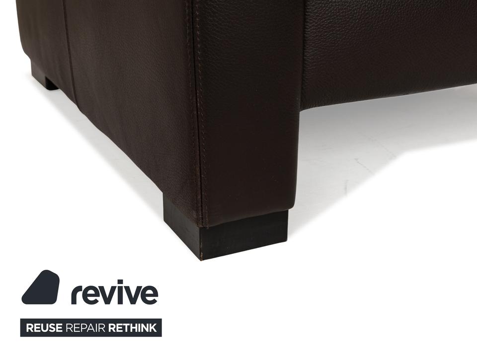 Brühl Francis Leder Sessel Braun manuelle Funktion – Bild 4