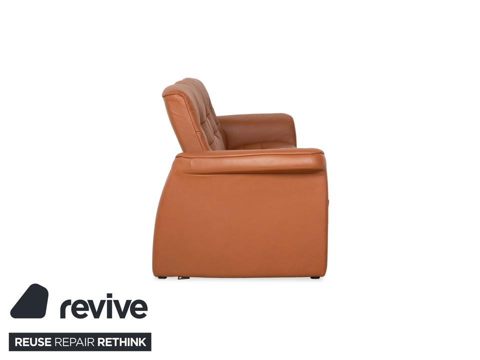 Stressless Sapphire Leder Dreisitzer Sofa Couch Braun manuelle – Bild 8