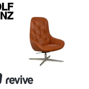Rolf Benz MEG Leder Sessel Braun Sienna manuelle Funktion