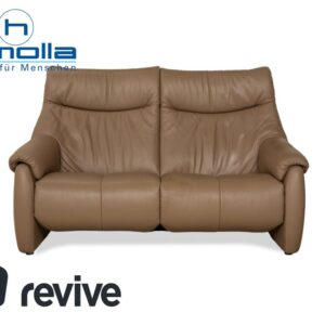 Himolla Cumuly Leder Zweisitzer Braun Oliv elektrische Funktion