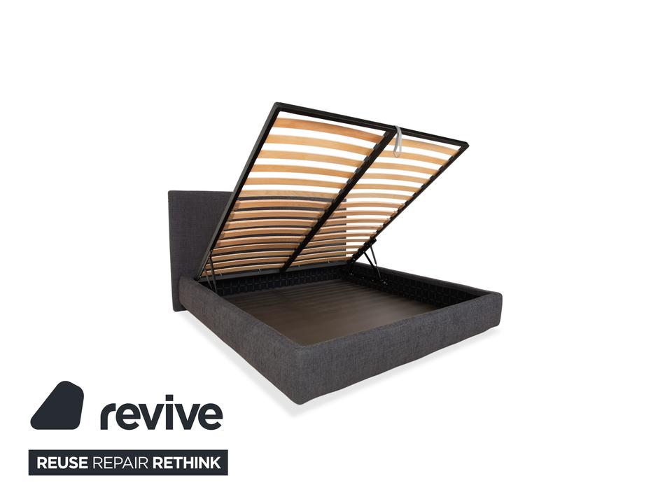 Poliform Stoff Bett Grau manuelle Funktion – Bild 4