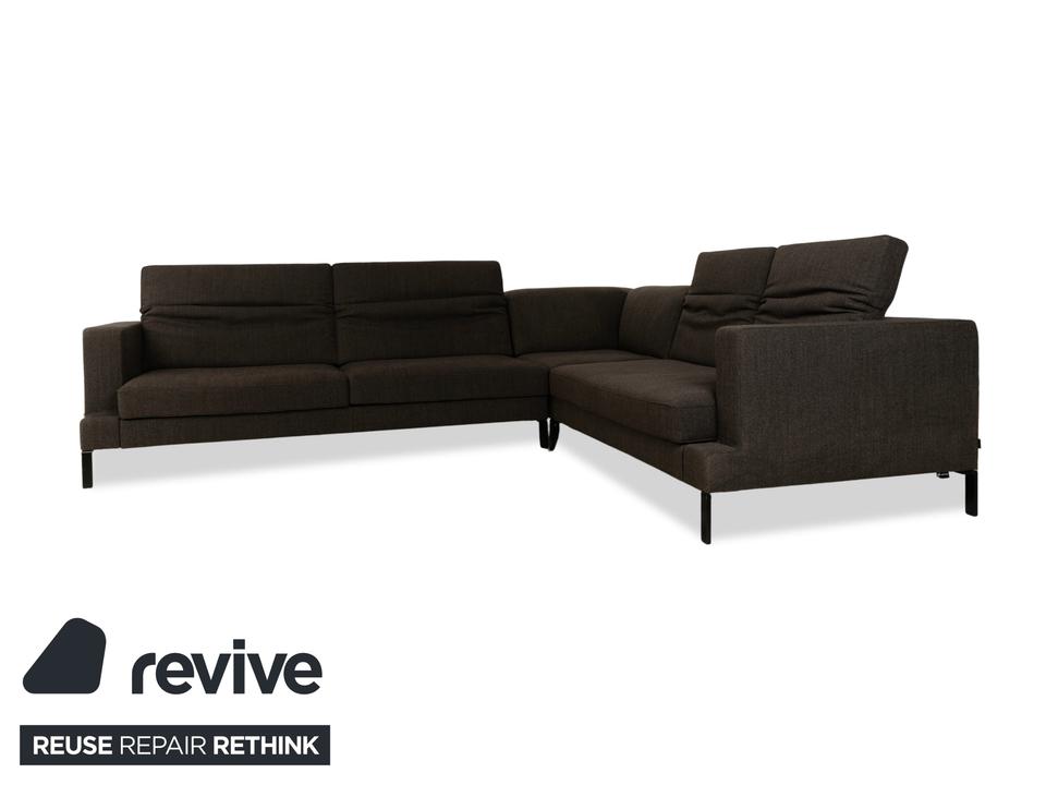 ligne roset Stoff Ecksofa Grau Sofa Couch – Bild 4