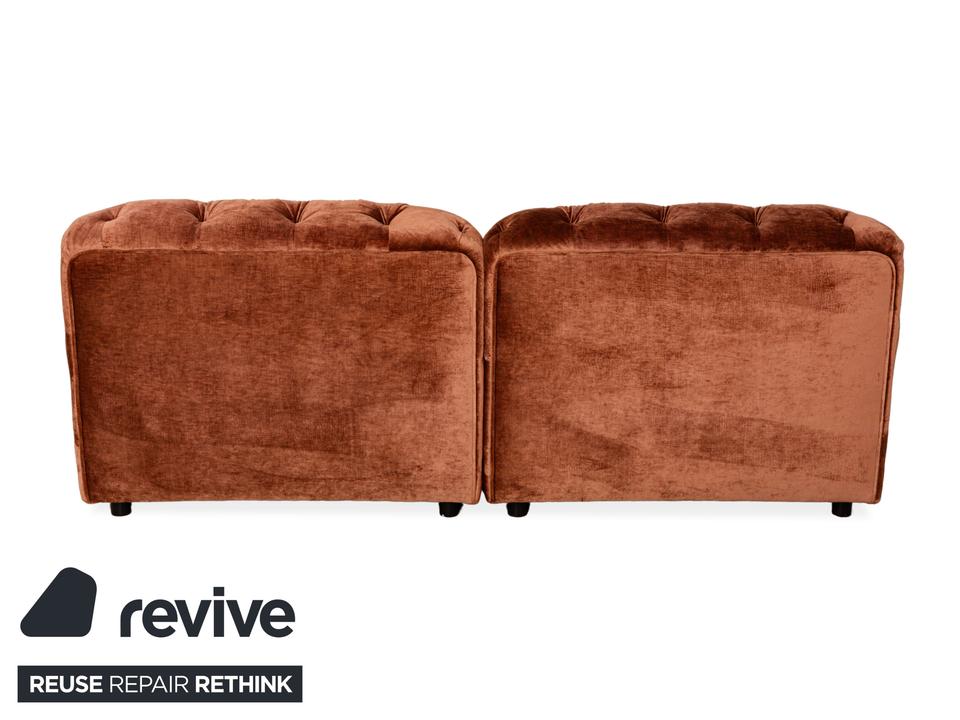 Bretz Cocoa Island Stoff Samt Knopfheftung Zweisitzer Braun – Bild 9