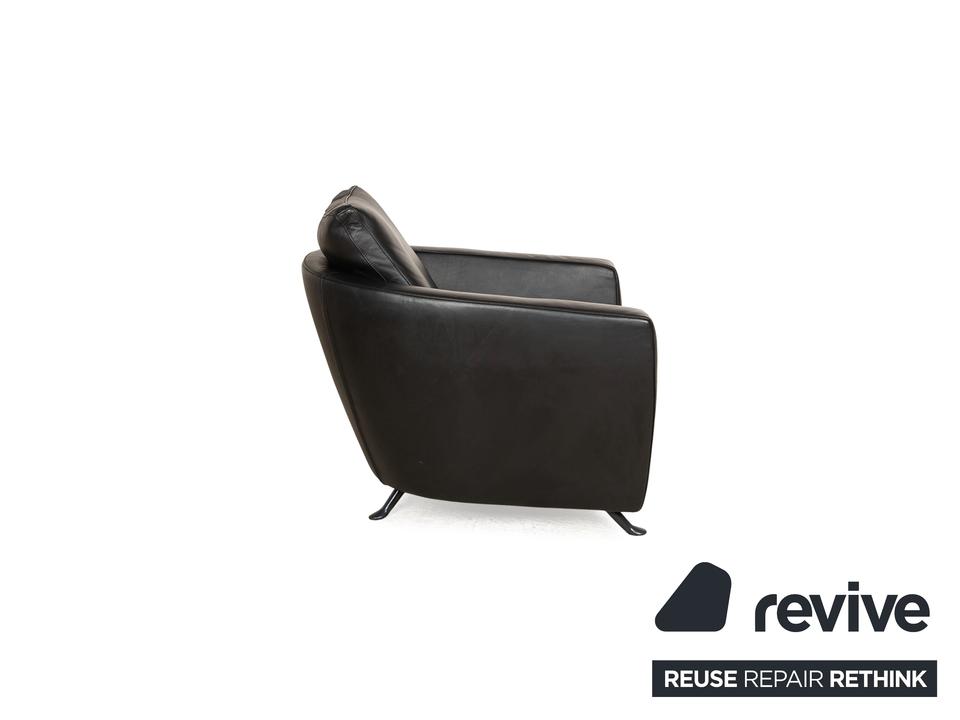 FSM Sesam Leder Sessel Schwarz – Bild 8