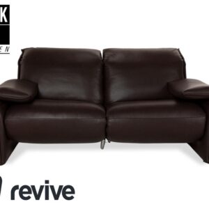 WK Wohnen 582 ELT Leder Zweisitzer Braun elektrische und