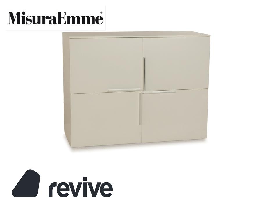 Misura Emme Plan Holz Sideboard Weiß Creme Schrankfächer
